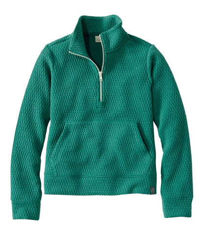 Kids' Ridgeknit Pullover, Glow-in-the-Dark Quarter-Zip | L.L.Bean Everyday
