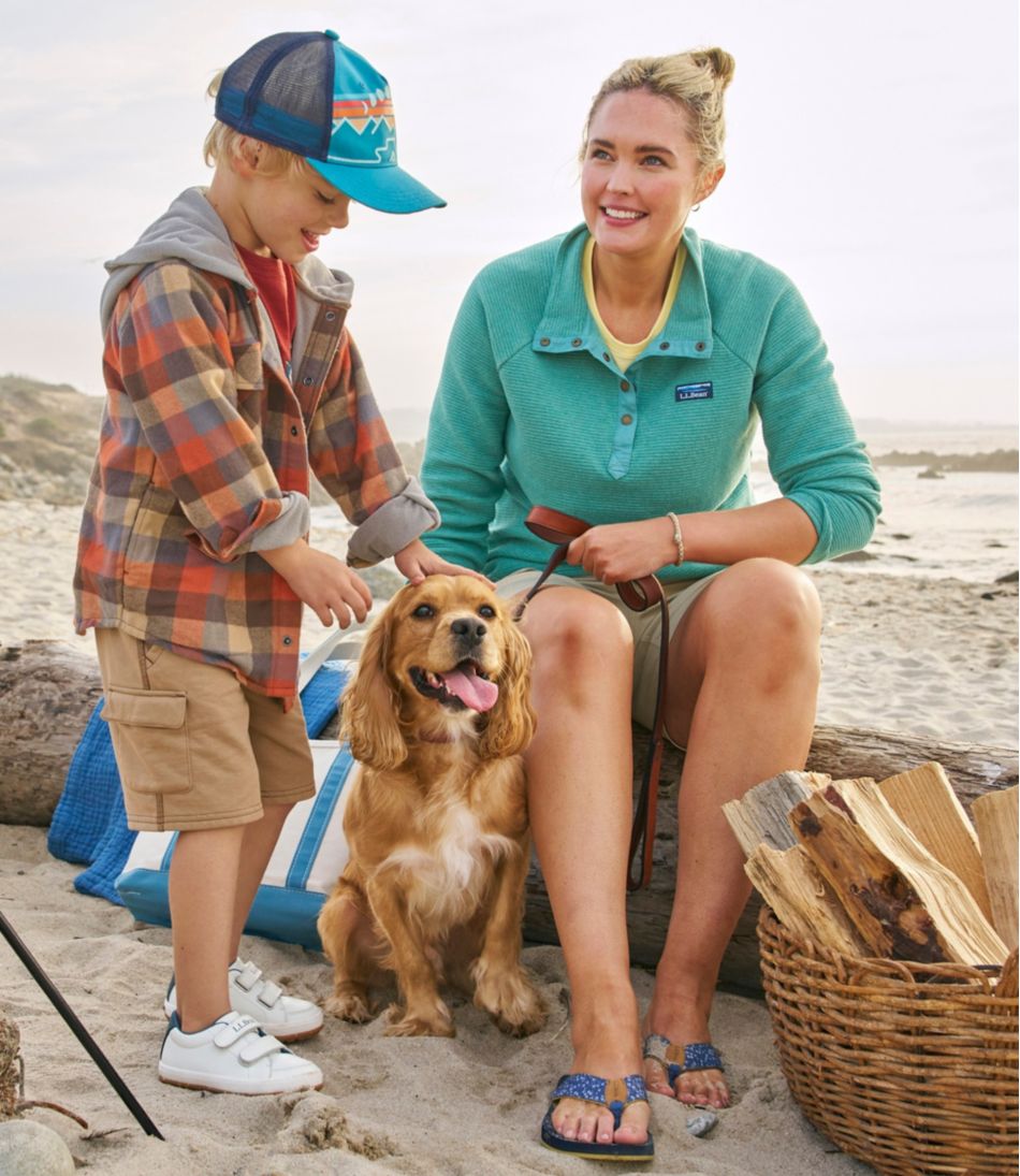 Kids' Fleece-Lined Flannel Shirt, Hooded Plaid | L.L.Bean Value