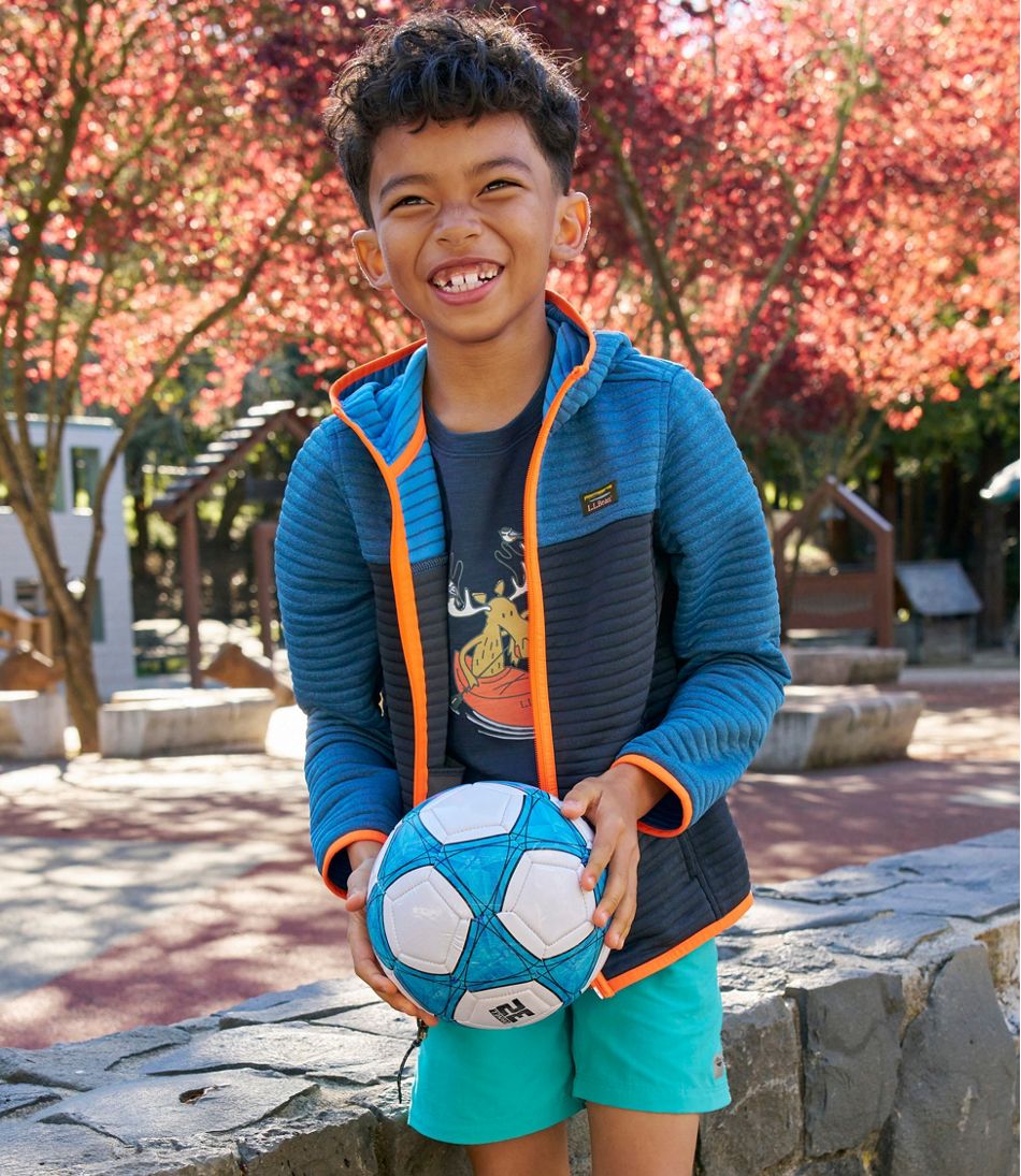 Kids' Airlight Full-Zip Hoodie, Colorblock | L.L.Bean Featured
