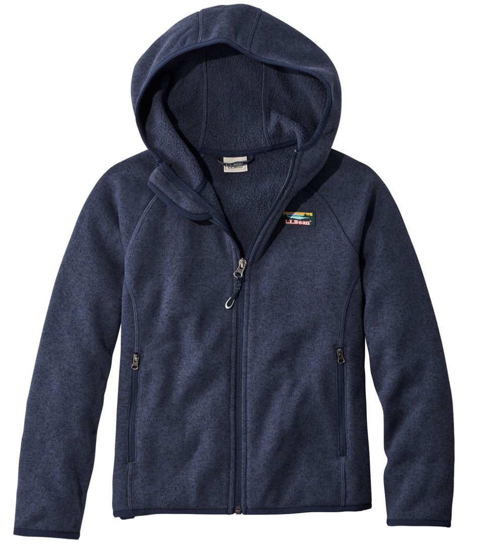 Kids' L.L.Bean Sweater Fleece, Hooded | L.L.Bean Recommended