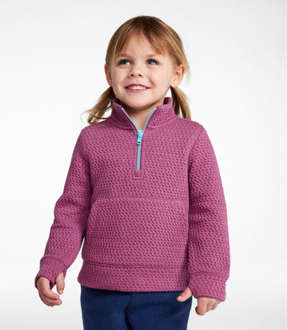 Toddlers' Ridgeknit Pullover, Glow-in-the-Dark Quarter-Zip | L.L.Bean Classic