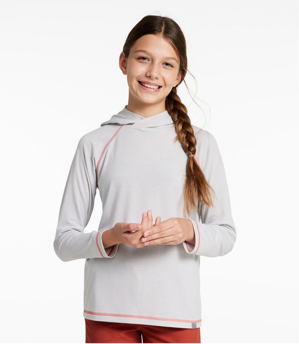 Kids' Everyday SunSmart® Hooded Tee, Long-Sleeve | L.L.Bean Essential