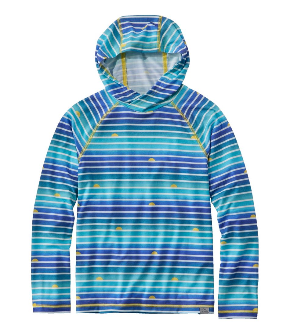 Kids' Everyday SunSmart® Hooded Tee, Long-Sleeve Stripe | L.L.Bean Great Value