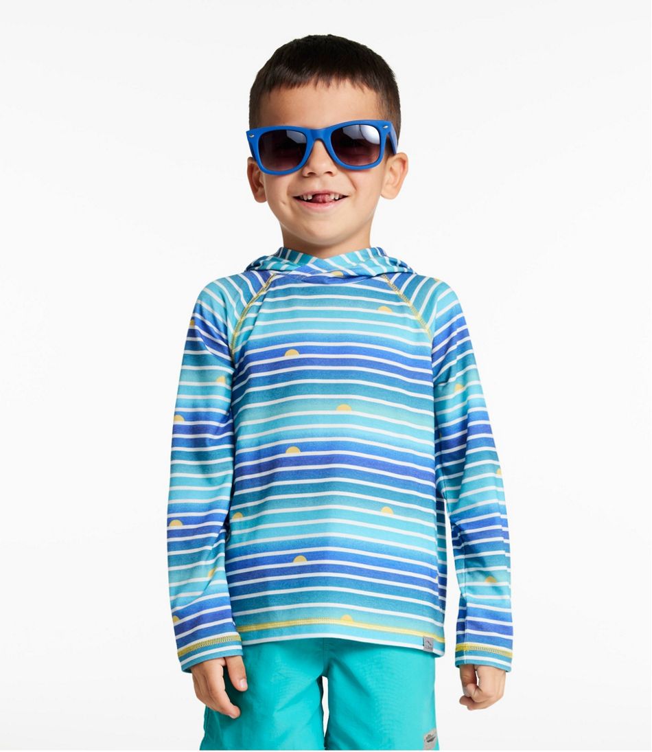 Kids' Everyday SunSmart® Hooded Tee, Long-Sleeve Stripe | L.L.Bean Great Value