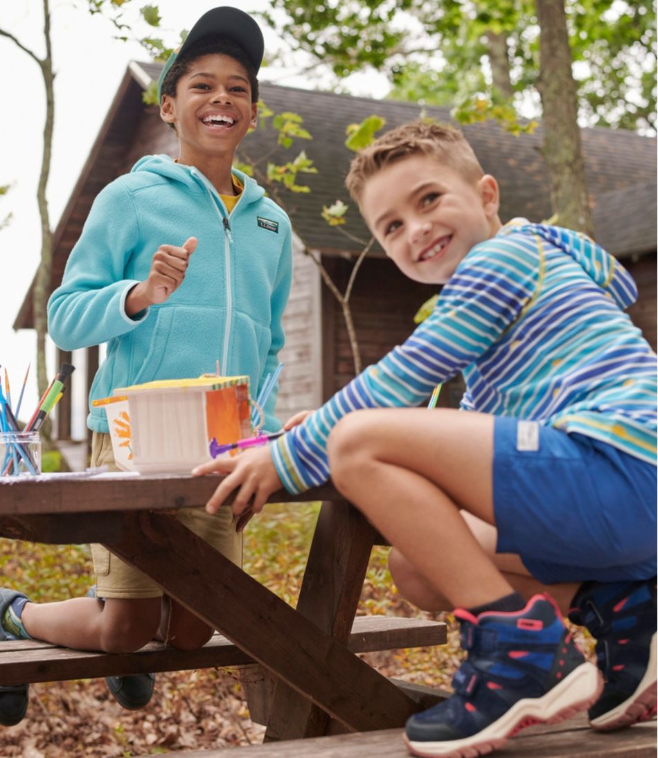Kids' Everyday SunSmart® Hooded Tee, Long-Sleeve Stripe | L.L.Bean Great Value