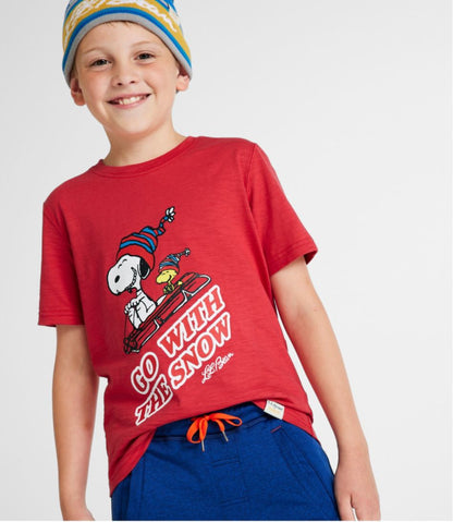 Kids' L.L.Bean x Peanuts Short-Sleeve Tee | L.L.Bean Trending