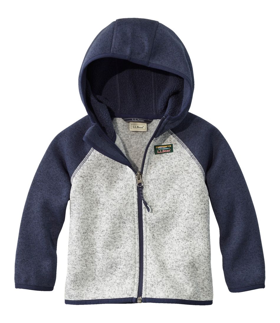 Infants' and Toddlers' L.L.Bean Sweater Fleece, Hooded Colorblock | L.L.Bean Classic