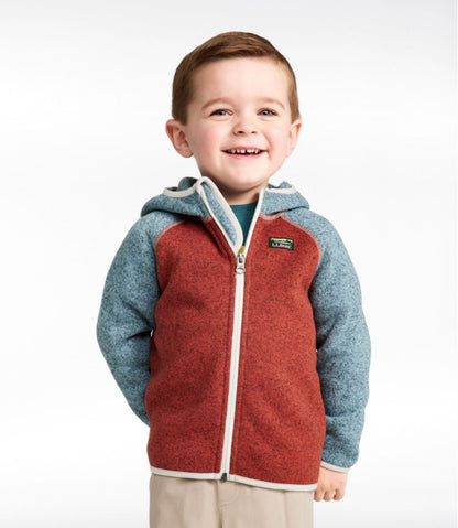 Infants' and Toddlers' L.L.Bean Sweater Fleece, Hooded Colorblock | L.L.Bean Classic