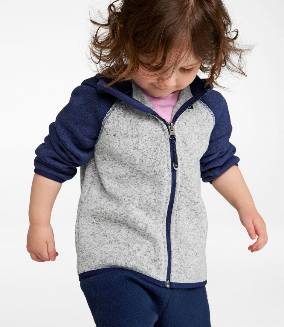 Infants' and Toddlers' L.L.Bean Sweater Fleece, Hooded Colorblock | L.L.Bean Classic