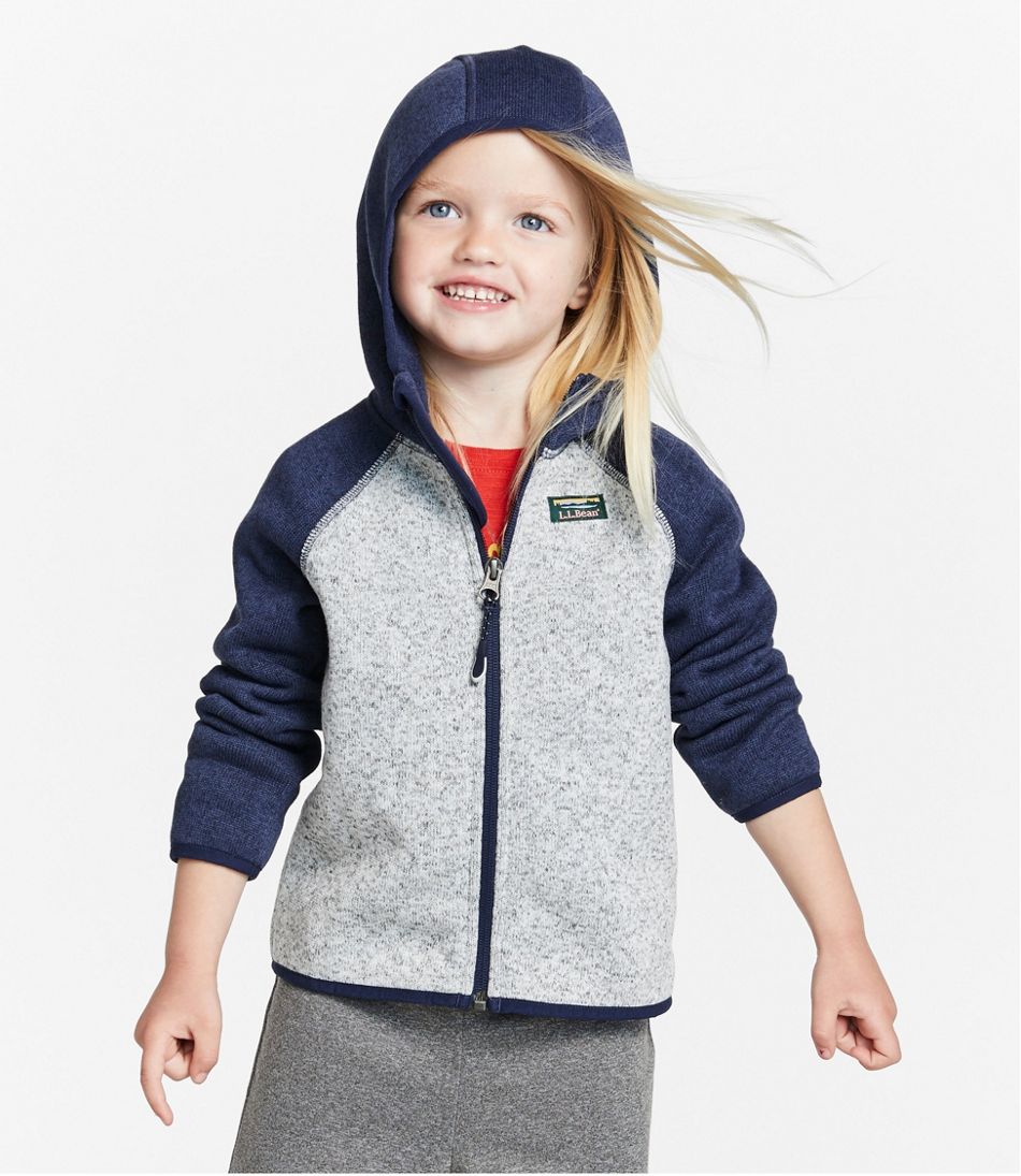 Infants' and Toddlers' L.L.Bean Sweater Fleece, Hooded Colorblock | L.L.Bean Classic