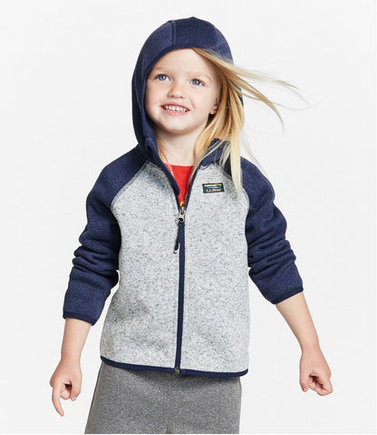 Infants' and Toddlers' L.L.Bean Sweater Fleece, Hooded Colorblock | L.L.Bean Classic