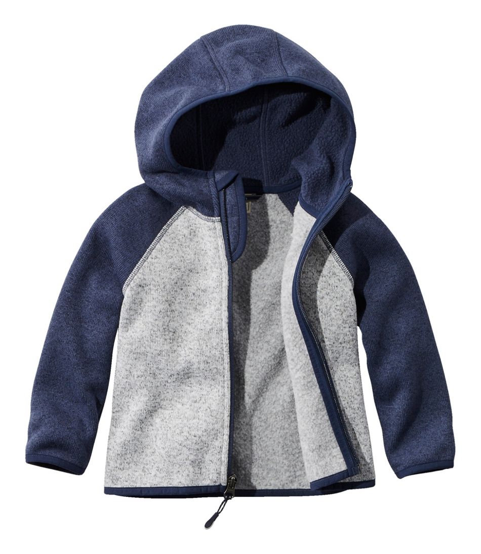 Infants' and Toddlers' L.L.Bean Sweater Fleece, Hooded Colorblock | L.L.Bean Classic