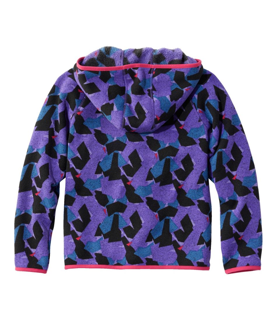 Kids' L.L.Bean Sweater Fleece, Hooded Print | L.L.Bean Everyday