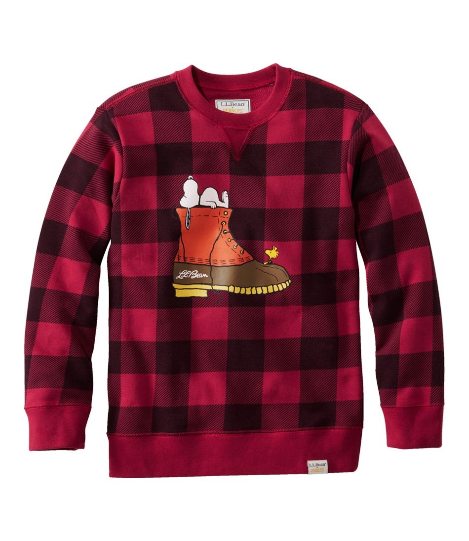Kids' L.L.Bean x Peanuts Crew Sweatshirt | L.L.Bean Great Value