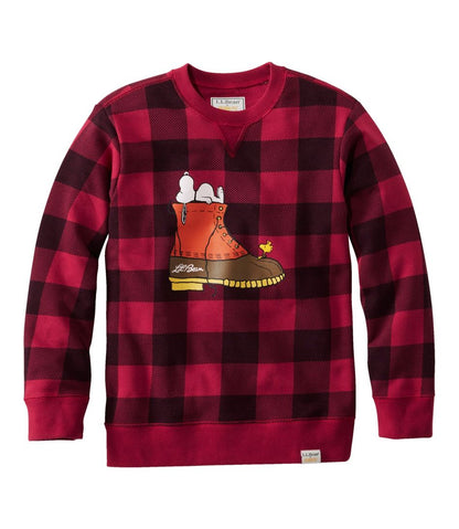 Kids' L.L.Bean x Peanuts Crew Sweatshirt | L.L.Bean Great Value