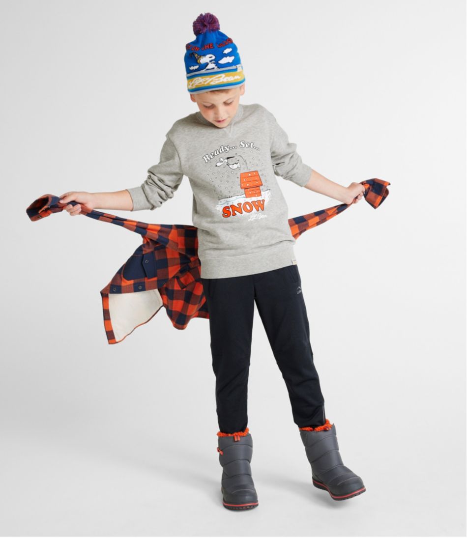 Kids' L.L.Bean x Peanuts Crew Sweatshirt | L.L.Bean Great Value