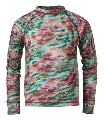 Kids' Wicked Warm Midweight Long Underwear, Top Print | L.L.Bean Classic