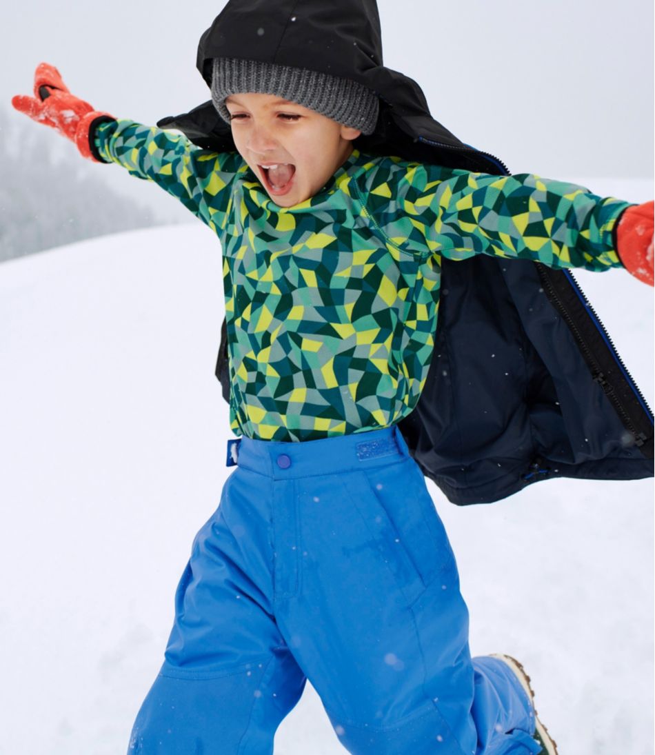 Kids' Wicked Warm Midweight Long Underwear, Top Print | L.L.Bean Classic