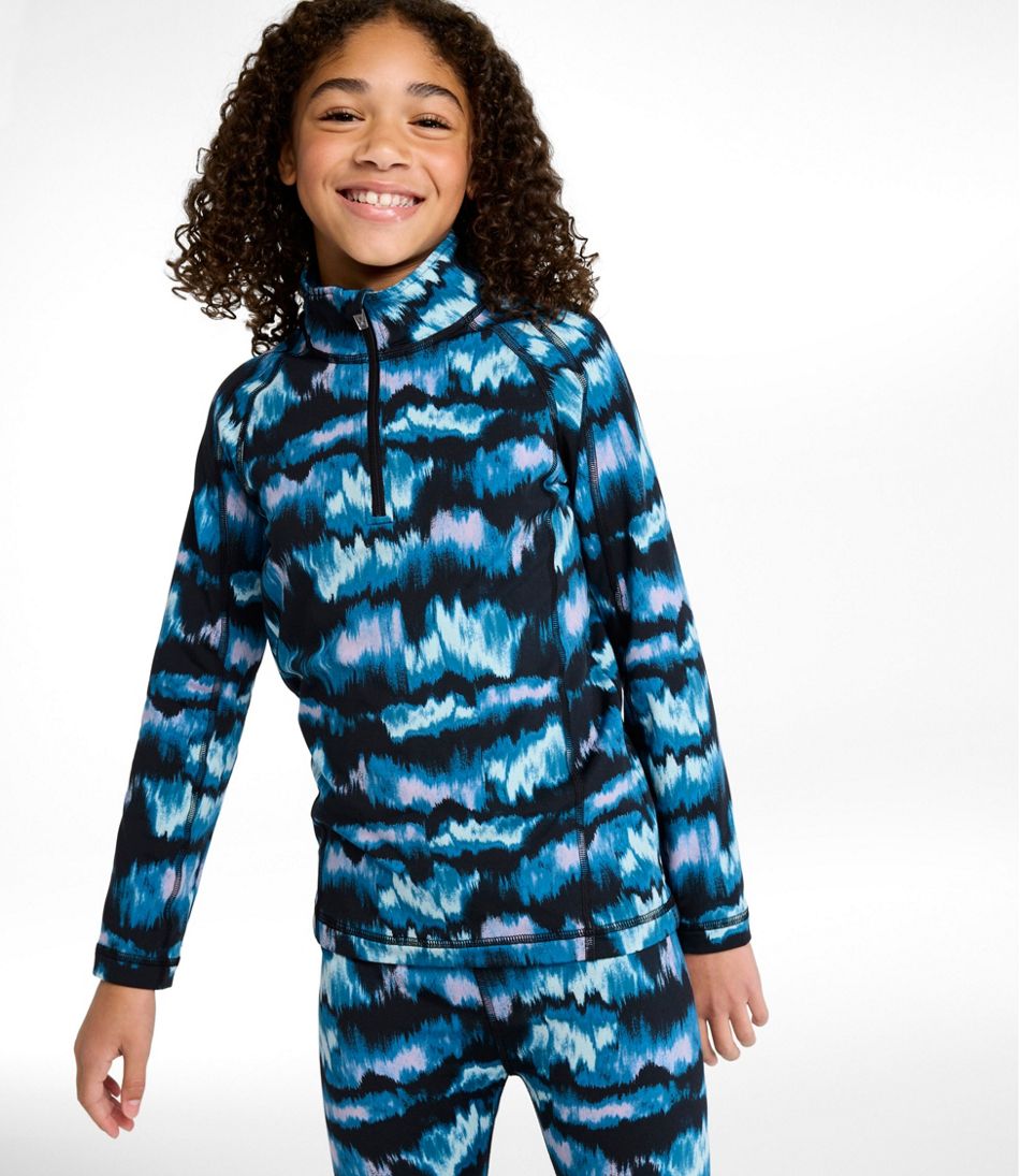Little Kids' Wicked Warm Long Underwear, Expedition-Weight Print Top | L.L.Bean Great Value