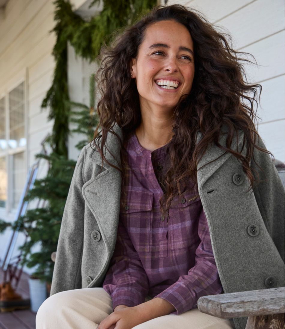 Women's Classic Lambswool Peacoat | L.L.Bean Latest