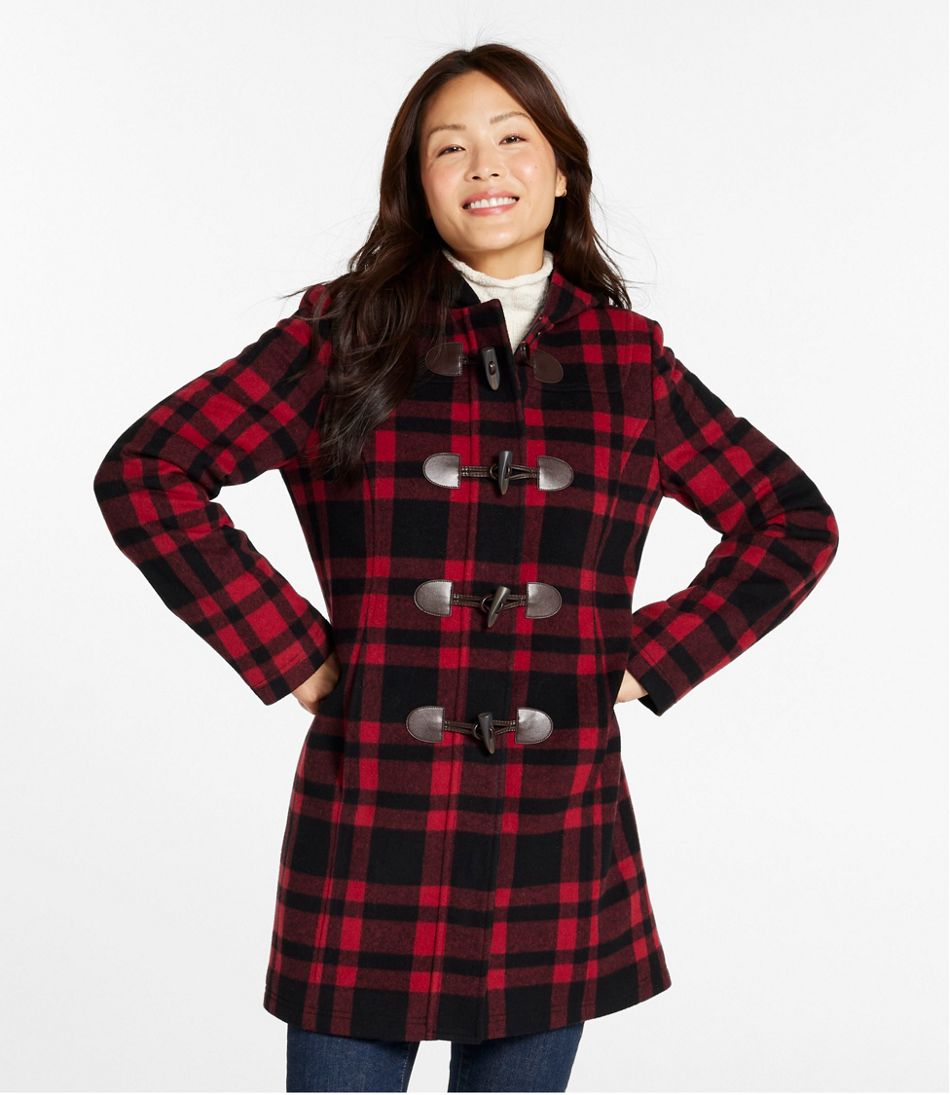 Women's Classic Lambswool Duffel Coat, Pattern | L.L.Bean Recommended
