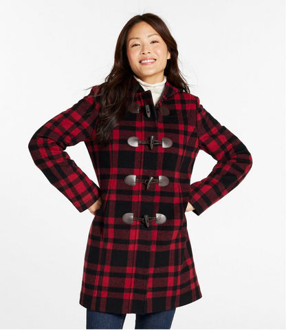 Women's Classic Lambswool Duffel Coat, Pattern | L.L.Bean Recommended