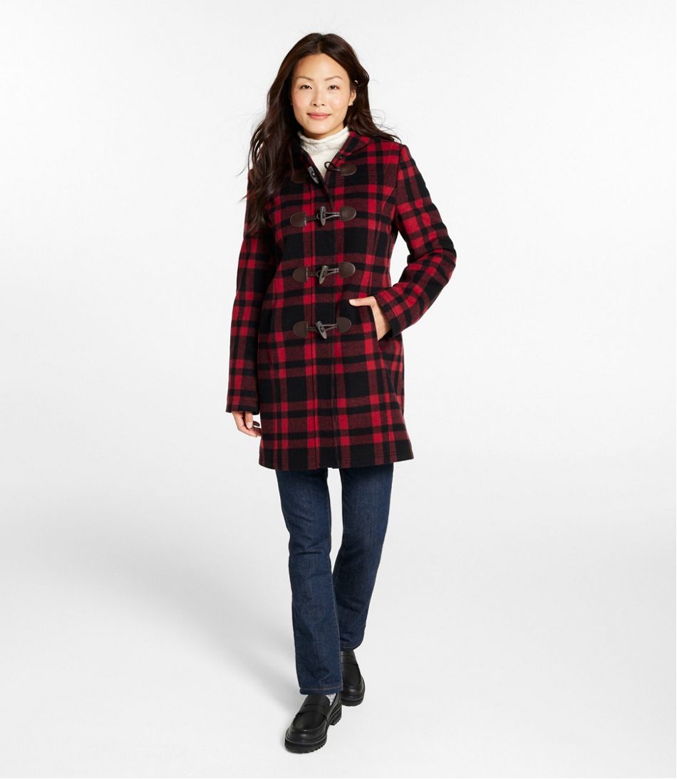 Women's Classic Lambswool Duffel Coat, Pattern | L.L.Bean Recommended
