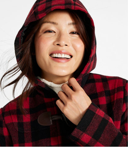 Women's Classic Lambswool Duffel Coat, Pattern | L.L.Bean Recommended