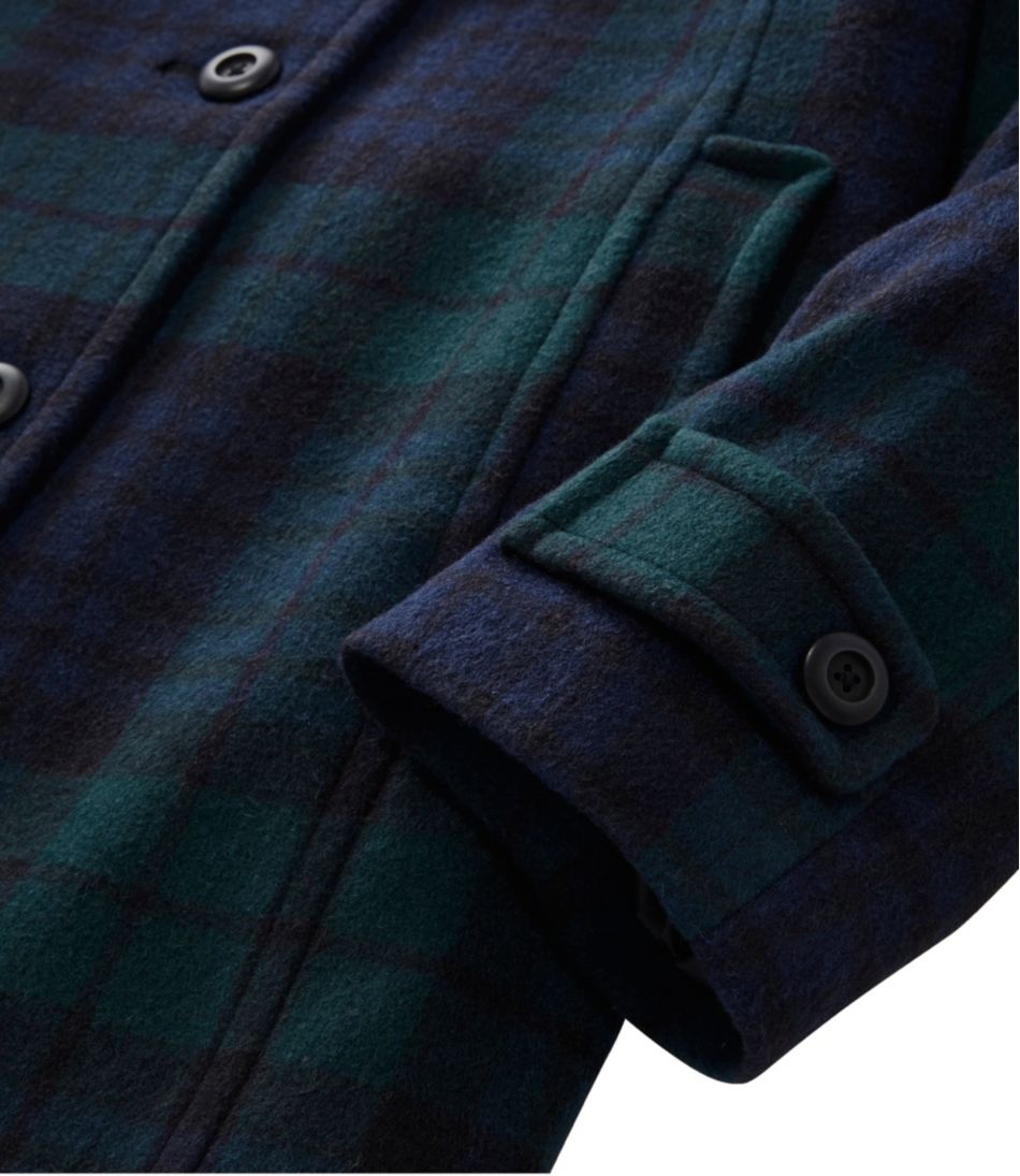Women's Classic Lambswool Polo Coat, Three-Quarter, Pattern | L.L.Bean Signature