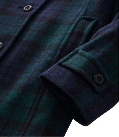 Women's Classic Lambswool Polo Coat, Three-Quarter, Pattern | L.L.Bean Signature