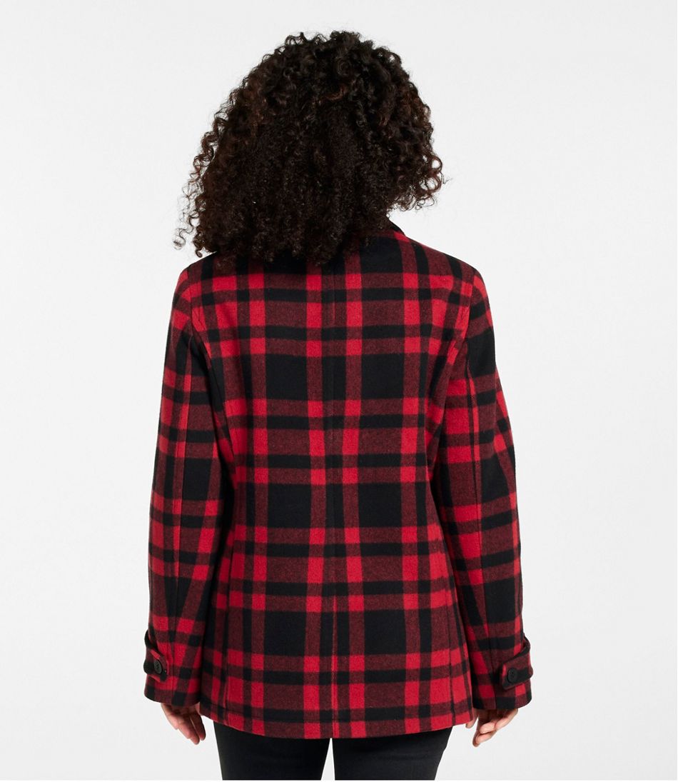 Women's Classic Lambswool Peacoat, Pattern | L.L.Bean Classic