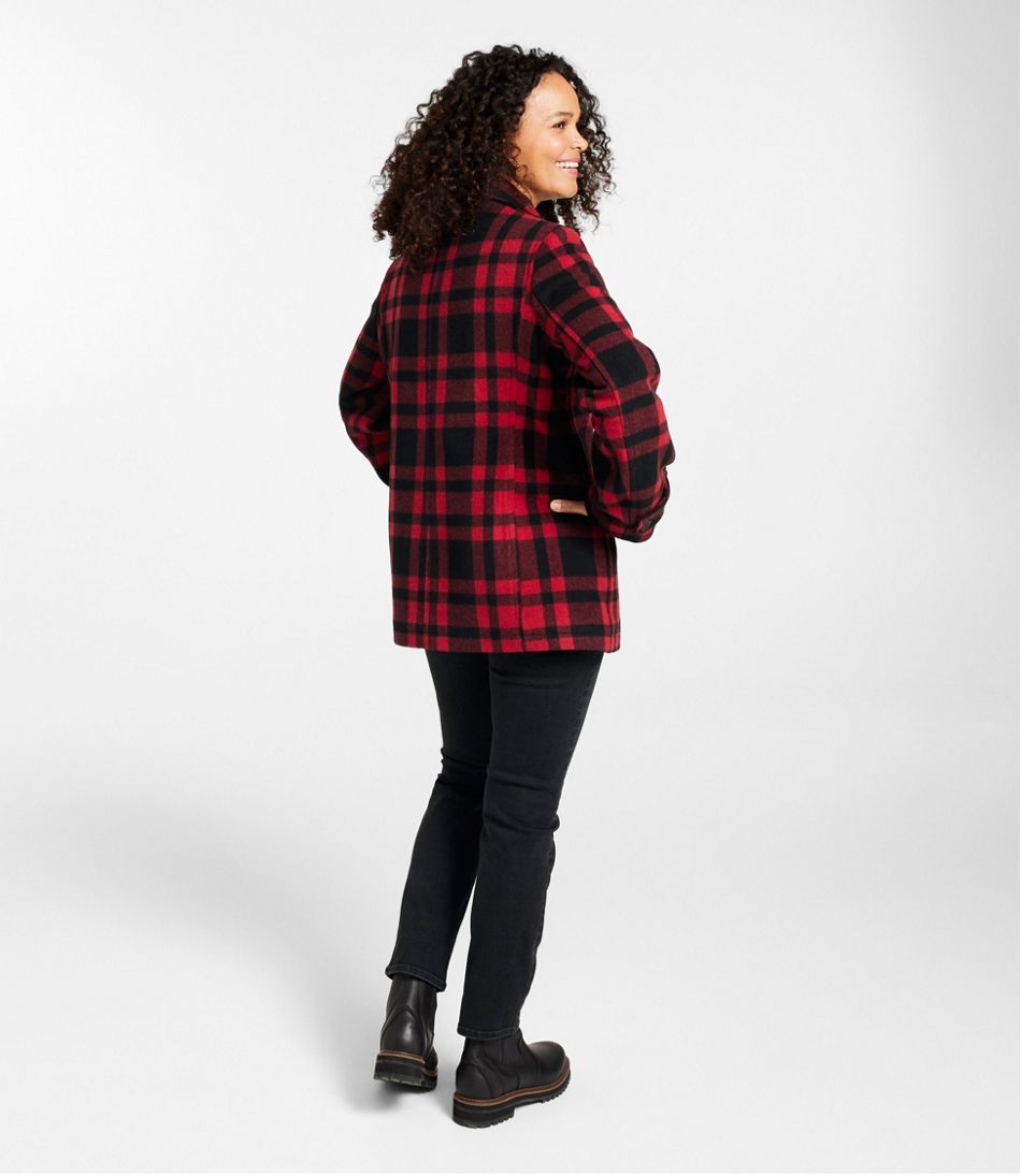 Women's Classic Lambswool Peacoat, Pattern | L.L.Bean Classic