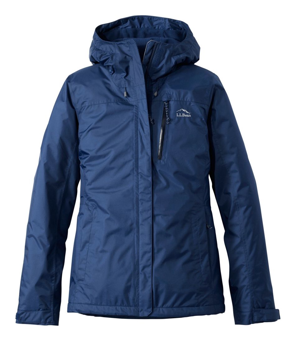 Women's Trail Model Rain Jacket, Fleece-Lined | L.L.Bean Everyday