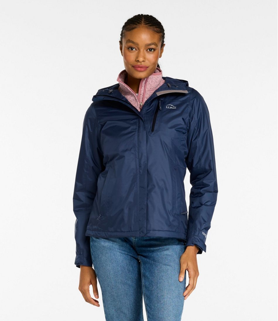 Women's Trail Model Rain Jacket, Fleece-Lined | L.L.Bean Everyday