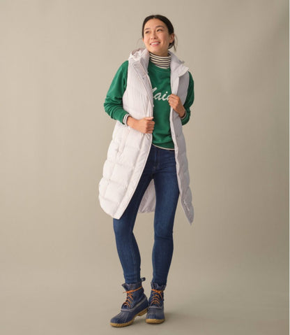 Women's Popham Puffer Long Vest | L.L.Bean Everyday