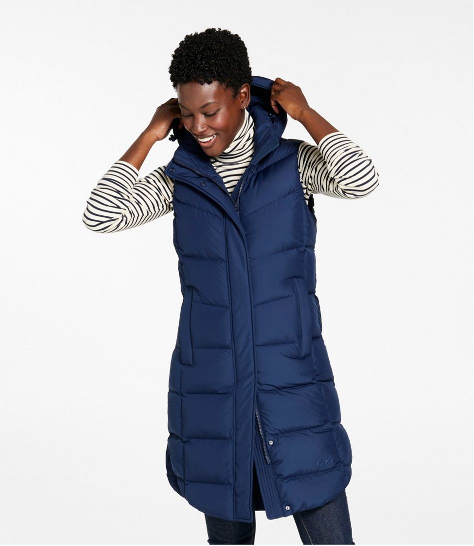 Women's Popham Puffer Long Vest | L.L.Bean Everyday