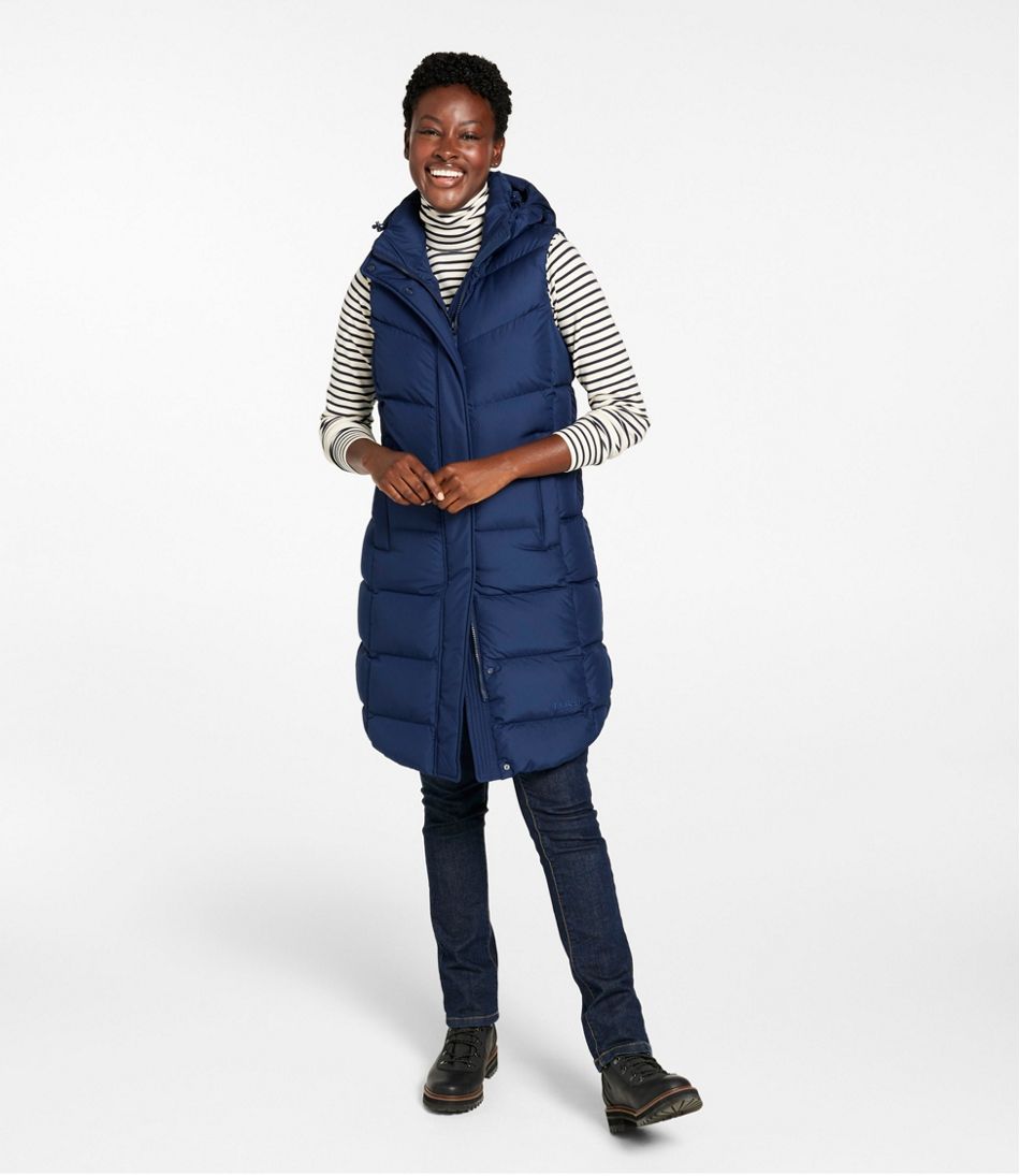 Women's Popham Puffer Long Vest | L.L.Bean Everyday