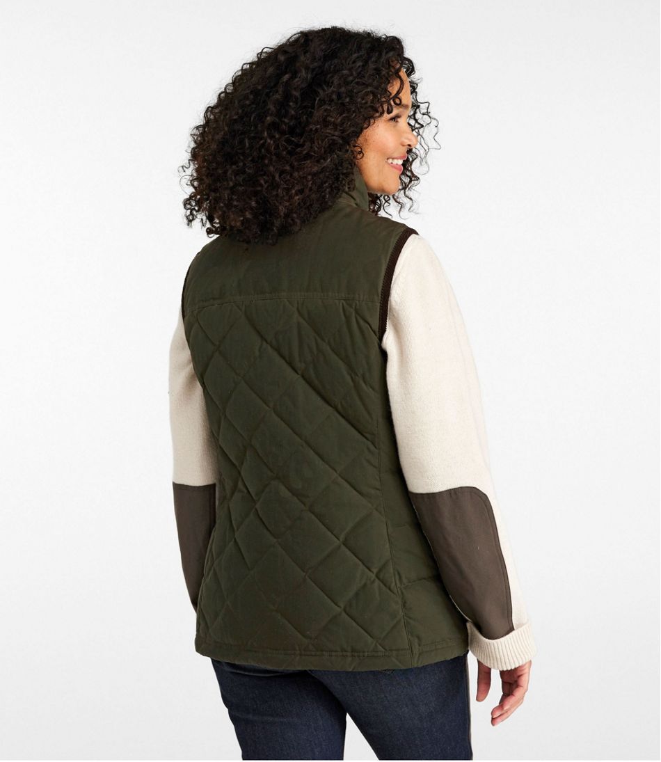 Women's L.L.Bean Upcountry Waxed Cotton Down Vest | L.L.Bean Popular