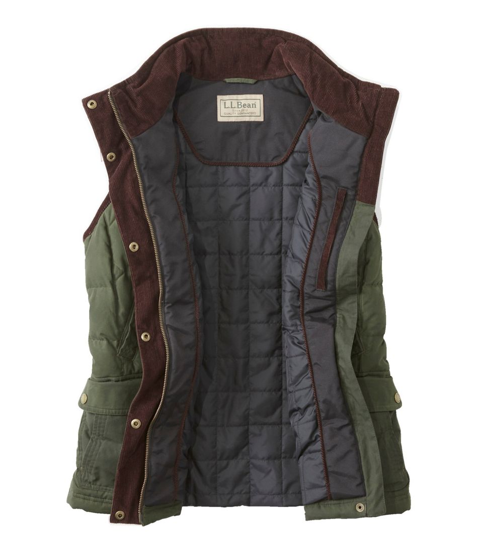 Women's L.L.Bean Upcountry Waxed Cotton Down Vest | L.L.Bean Popular
