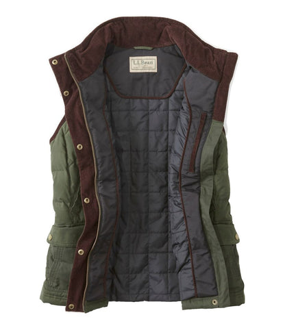 Women's L.L.Bean Upcountry Waxed Cotton Down Vest | L.L.Bean Popular