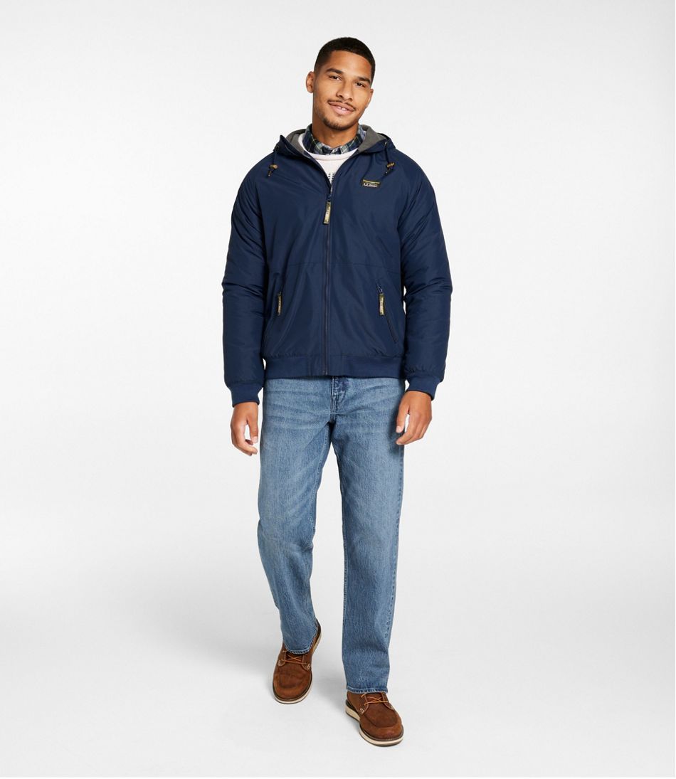 Men's Insulated 3-Season Bomber Hooded Jacket | L.L.Bean Latest