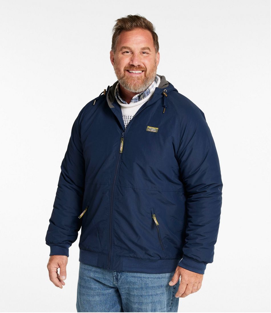 Men's Insulated 3-Season Bomber Hooded Jacket | L.L.Bean Latest