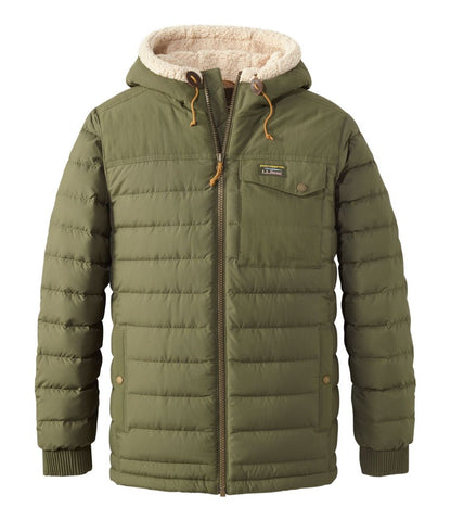Men's Mountain Classic Down Hooded Jacket, Sherpa-Lined | L.L.Bean Best Seller