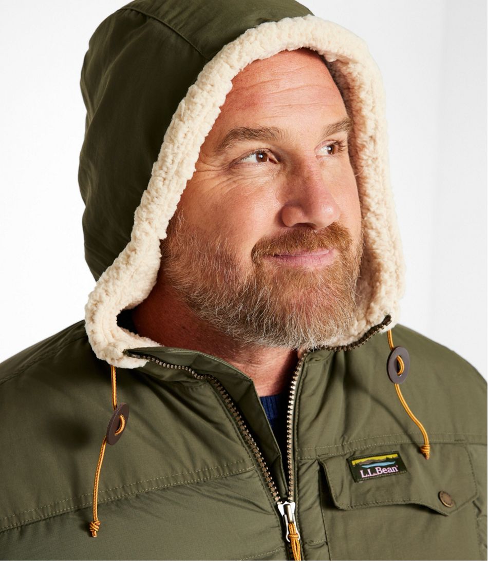 Men's Mountain Classic Down Hooded Jacket, Sherpa-Lined | L.L.Bean Best Seller