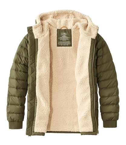 Men's Mountain Classic Down Hooded Jacket, Sherpa-Lined | L.L.Bean Best Seller
