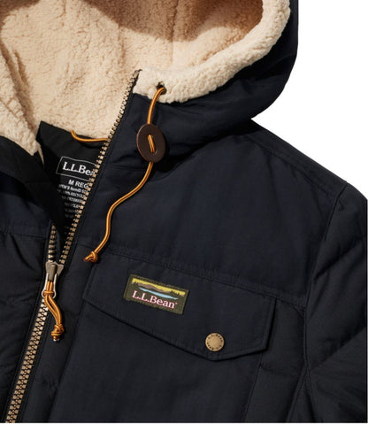 Men's Mountain Classic Down Hooded Jacket, Sherpa-Lined | L.L.Bean Best Seller
