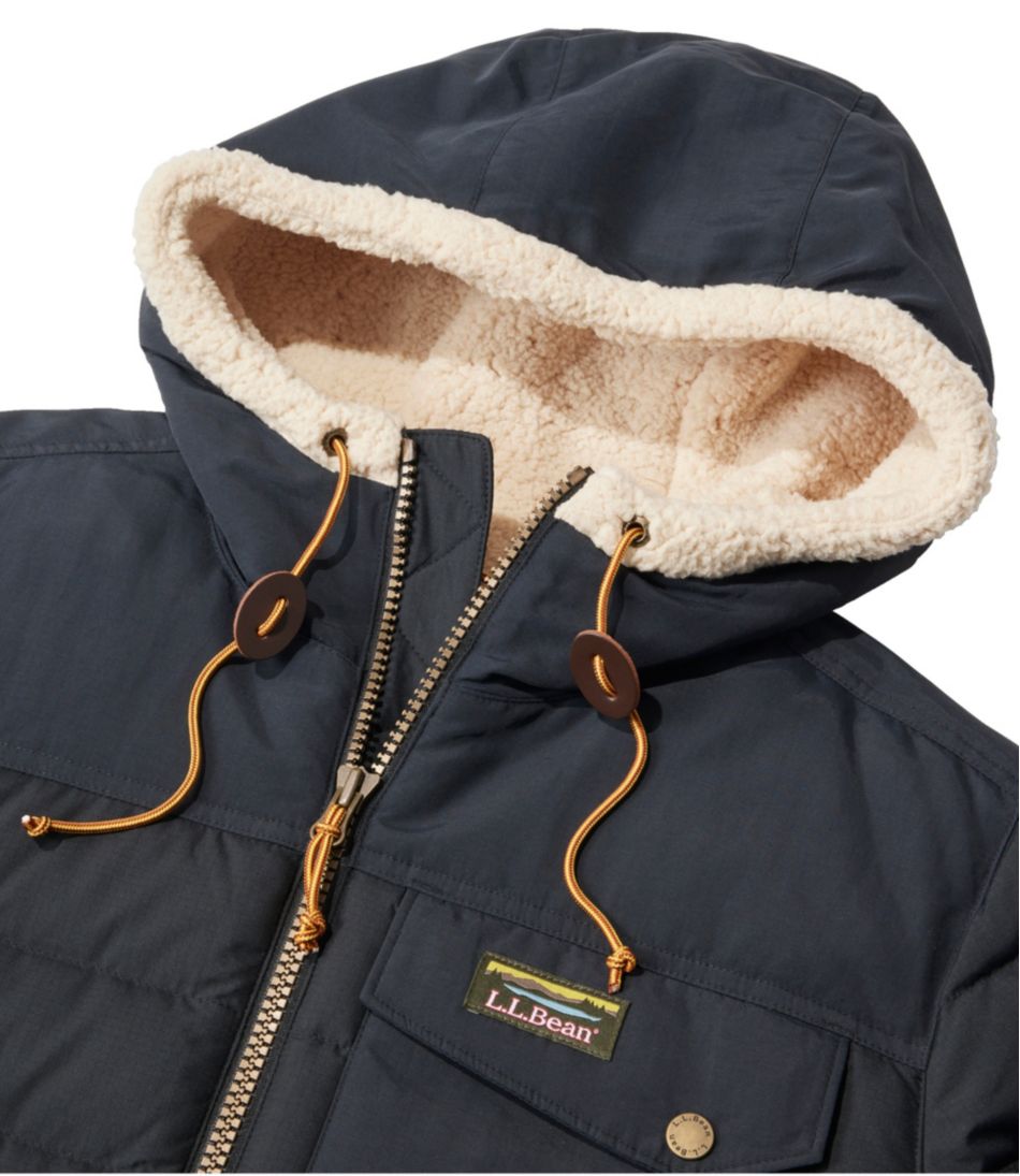 Men's Mountain Classic Down Hooded Jacket, Sherpa-Lined | L.L.Bean Best Seller