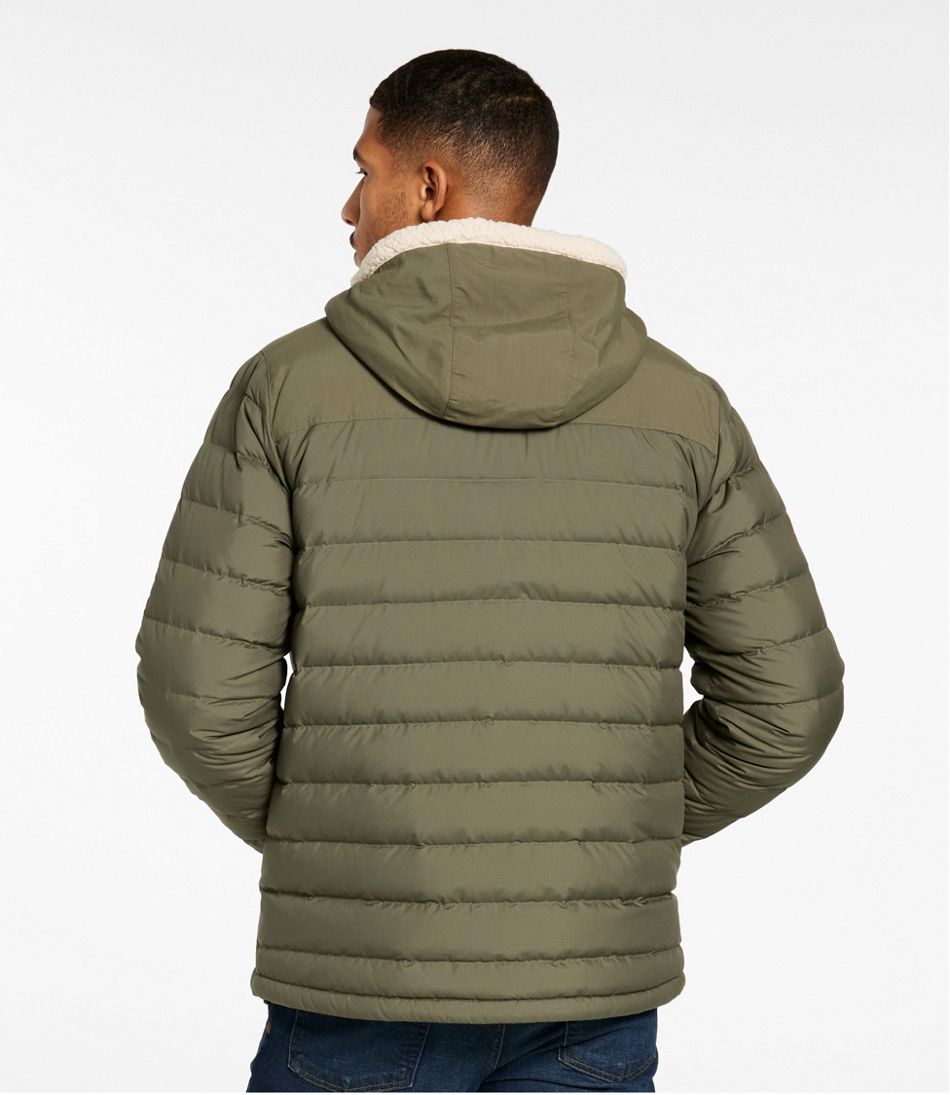 Men's Mountain Classic Down Hooded Jacket, Sherpa-Lined | L.L.Bean Best Seller