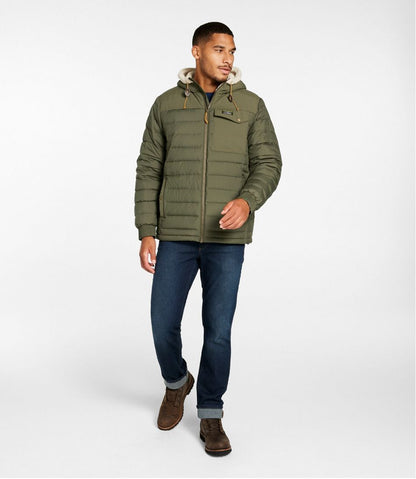 Men's Mountain Classic Down Hooded Jacket, Sherpa-Lined | L.L.Bean Best Seller