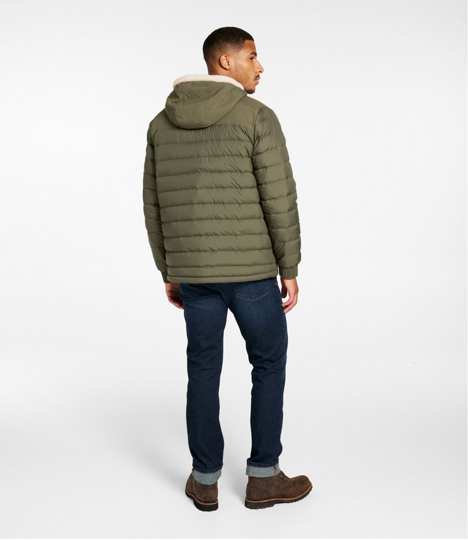 Men's Mountain Classic Down Hooded Jacket, Sherpa-Lined | L.L.Bean Best Seller